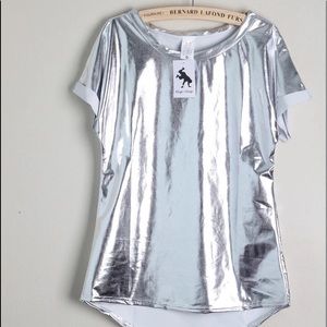 COPY - COPY - Brand new Silver metallic shirt